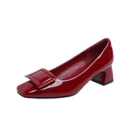 Damen elegante Chunky-Heels mit modischem Schleifen-Akzent R&B