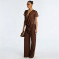 Damen Elegantes Oversized-Outfit aus fließendem Material R&B
