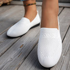 Damen komfortable Slipper mit innovativem Strickdesign R&B