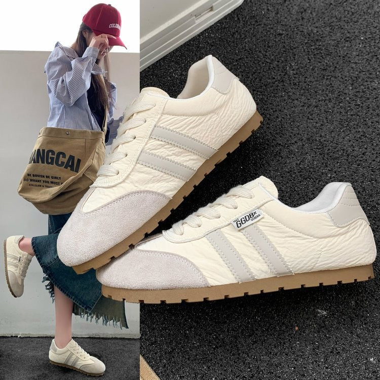 Damen Sportliche Sneakers mit strukturiertem Obermaterial und rutschfester Sohle