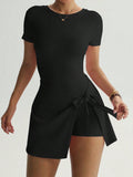 Damen Sportliches Wickel-Kleid R&B