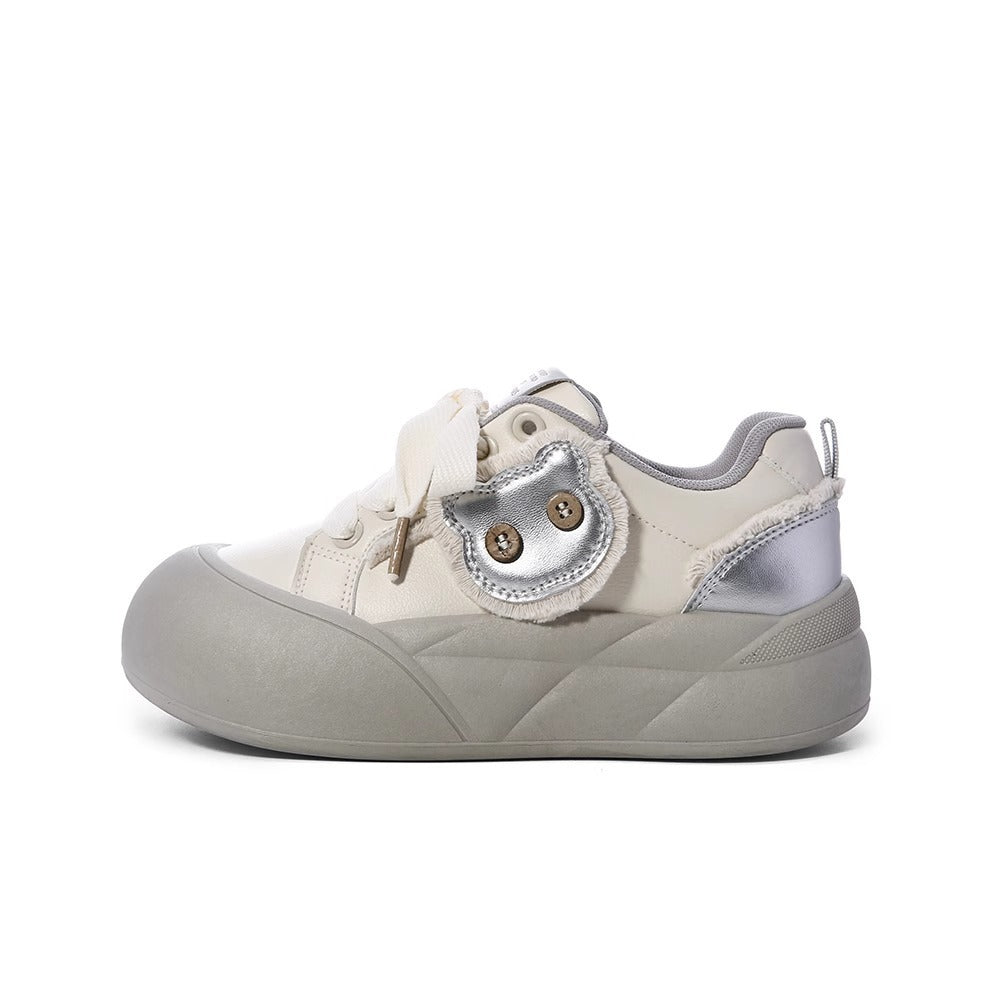 Damen Trendige Sneakers mit einzigartigem Blumen-Detail