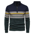 Herren modischer Pullover mit Reißverschluss und strukturiertem Design