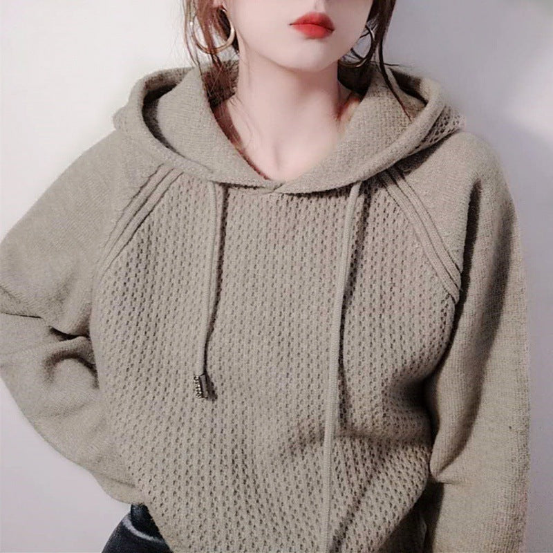 Damen Hoody mit innovativer Struktur und lässigem Schnitt R&B