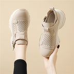 Damen Atmungsaktive Komfort-Sandalen mit verstellbarem Riemen und rutschfester Sohle R&B