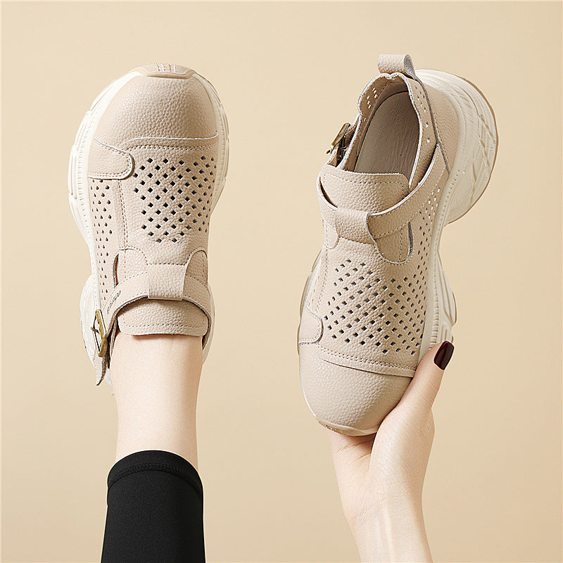 Damen Atmungsaktive Komfort-Sandalen mit verstellbarem Riemen und rutschfester Sohle R&B