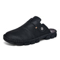Damen Komfortable Leder-Mules mit verstellbarem Riemen R&B