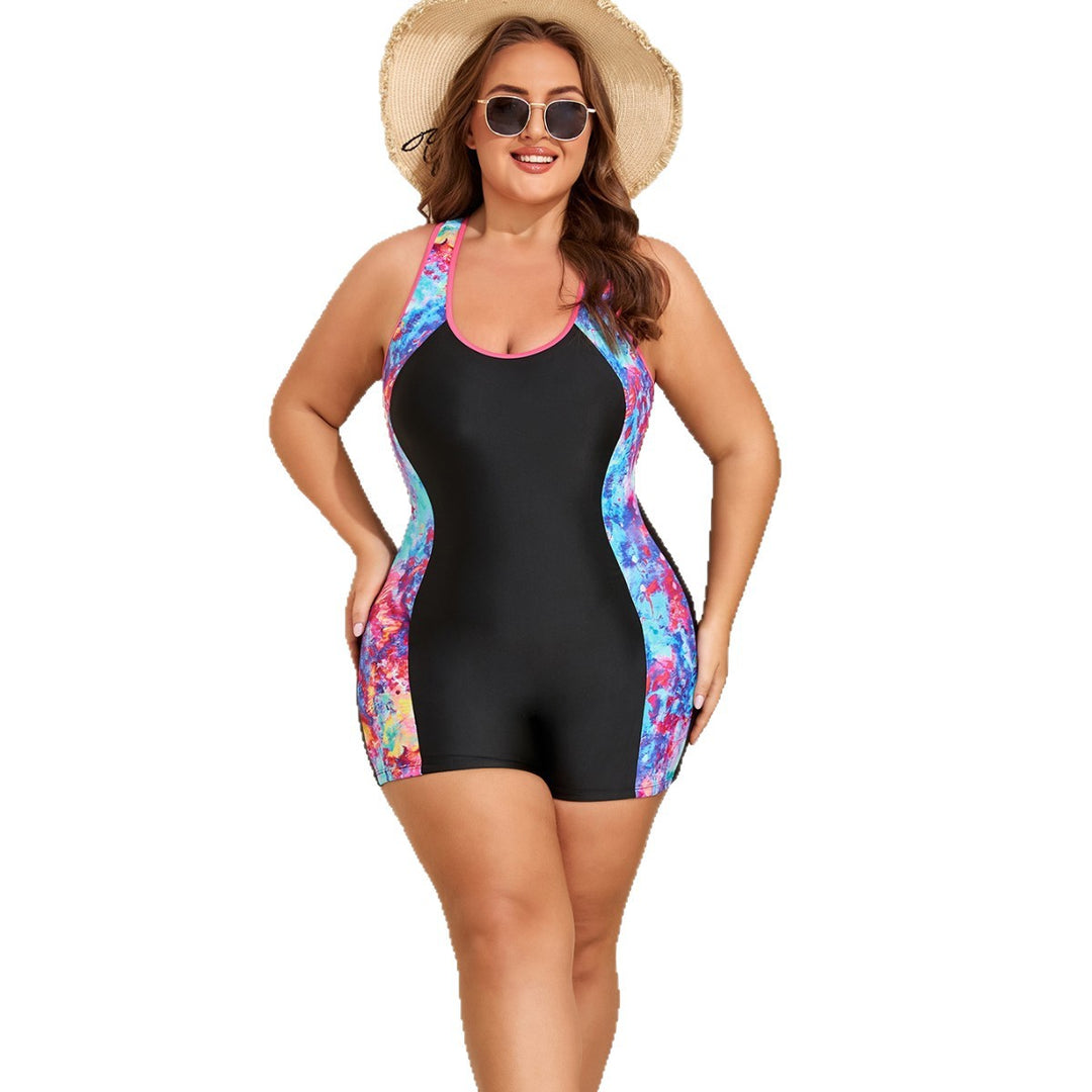Damen Sportlicher Kurzschwimmanzug R&B