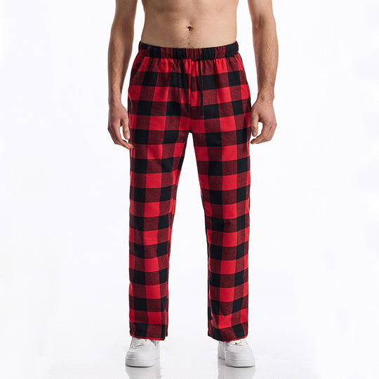 Herren komfortable Karohose R&B
