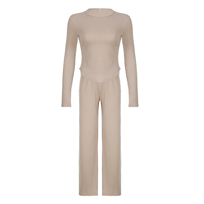 Damen Loose-Fit Loungehose mit elastischem Bund und weichem Material R&B