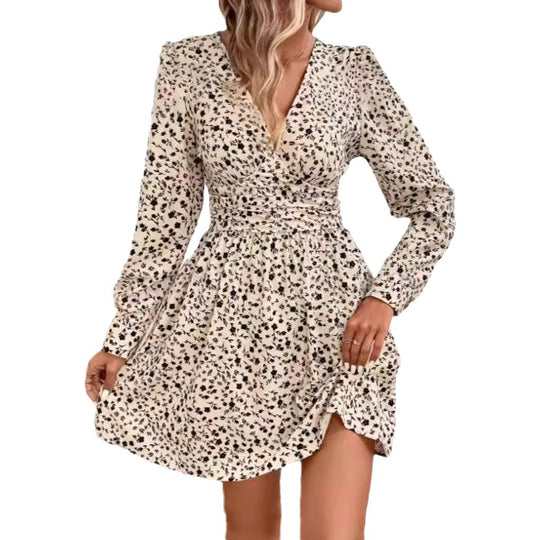 Damen Kurzarm Kleid R&B