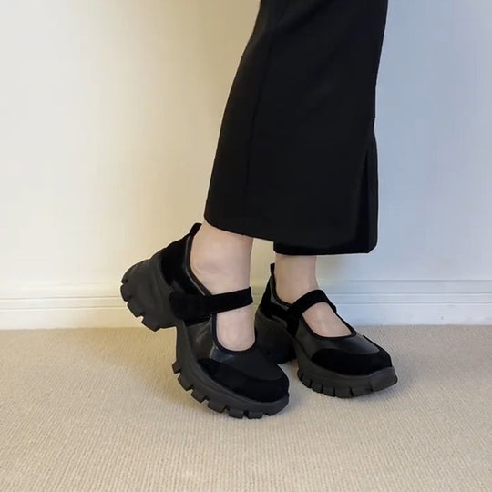 Damen Sneakers mit verstellbarem Klettverschluss und rutschfester Sohle R&B