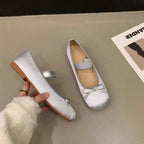 Damen Ballerinas mit anpassbarem Riemchen und eleganter Schleifenapplikation R&B