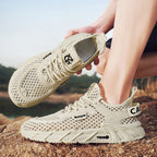 Damen Bequeme und atmungsaktive Sneakers mit innovativer Mesh-Oberfläche R&B