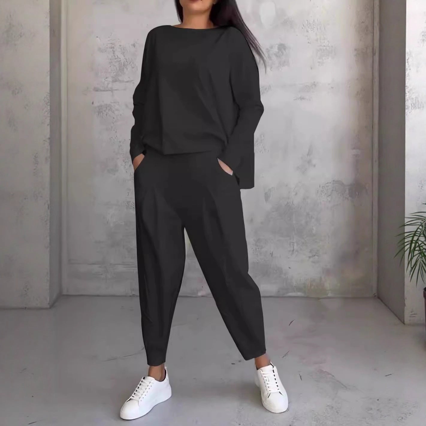 Damen Stilvolles und bequemes Lounge-Set mit weitem Schnitt R&B