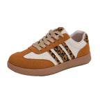 Damen Sportliche Sneaker mit Leoprint und atmungsaktivem Obermaterial R&B