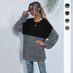 Damen Oversized Strickpullover mit modernem Farbverlauf R&B