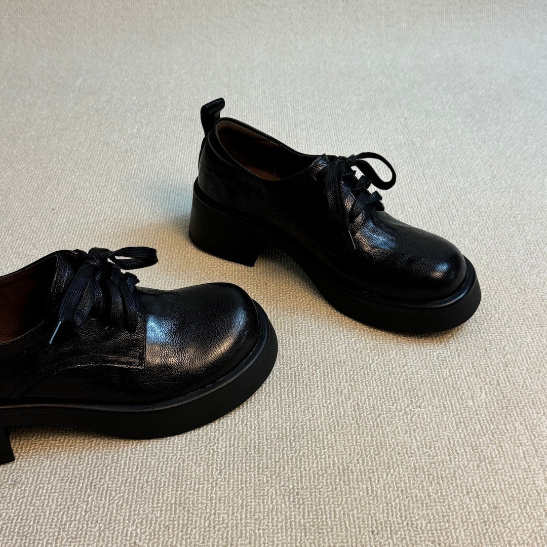 Damen modische Schnürschuhe mit stilvollem Plateau und hochwertiger Obermaterial R&B