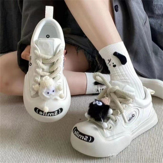 Damen Sportliche Sneaker mit modischem Textilobermaterial und klassischem Schnürsystem R&B