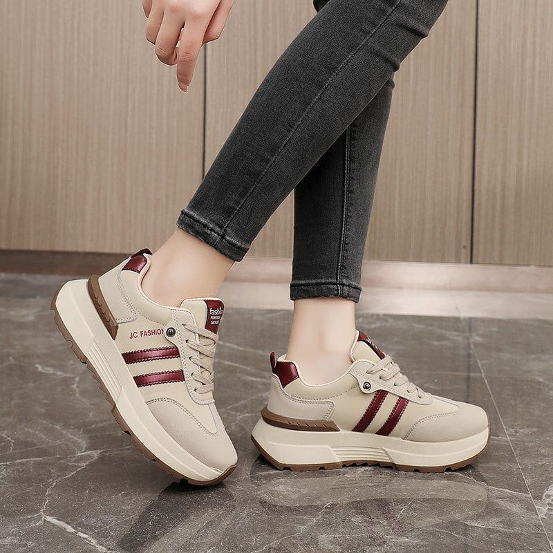 Damen modische Sneakers mit robustem Obermaterial und dämpfendem Sohlenprofil R&B