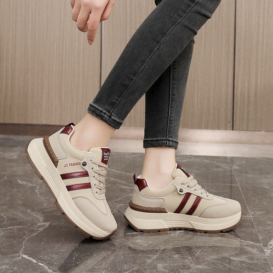 Damen modische Sneakers mit robustem Obermaterial und dämpfendem Sohlenprofil R&B