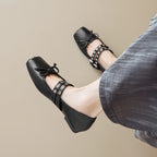 Damen Ballerinas mit modischen Schnallen und elegantem Schnitt