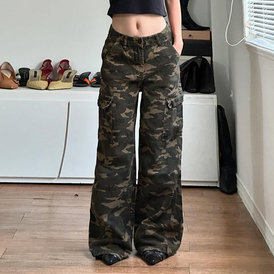 Damen Cargo-Hose mit weitem Schnitt und praktischen Seitentaschen R&B