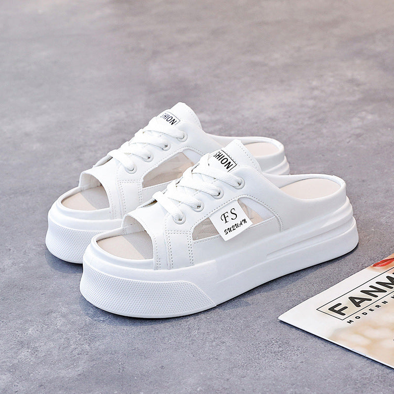 Damen Sneaker mit geschlossenen Fersen und hohem Plateau R&B