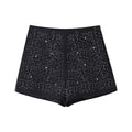 Damen Glitzernde Short im Stylischen Design R&B