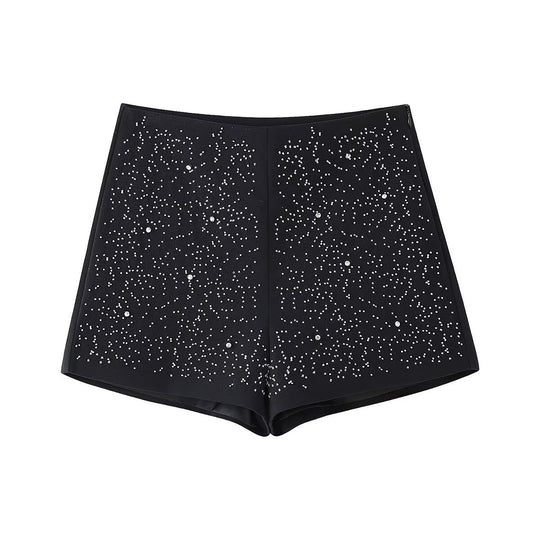 Damen Glitzernde Short im Stylischen Design R&B