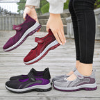 Damen Komfortable Freizeitschuhe mit verstellbarem Klettverschluss R&B