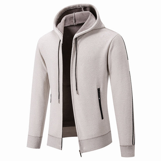 Herren Sportliche Kapuzenjacke mit innovativem Materialmix R&B