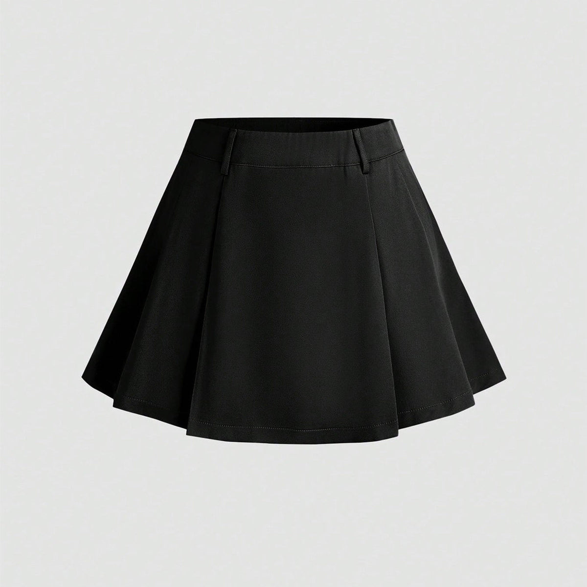 Damen Plissierter Minirock mit angedeutetem Bund