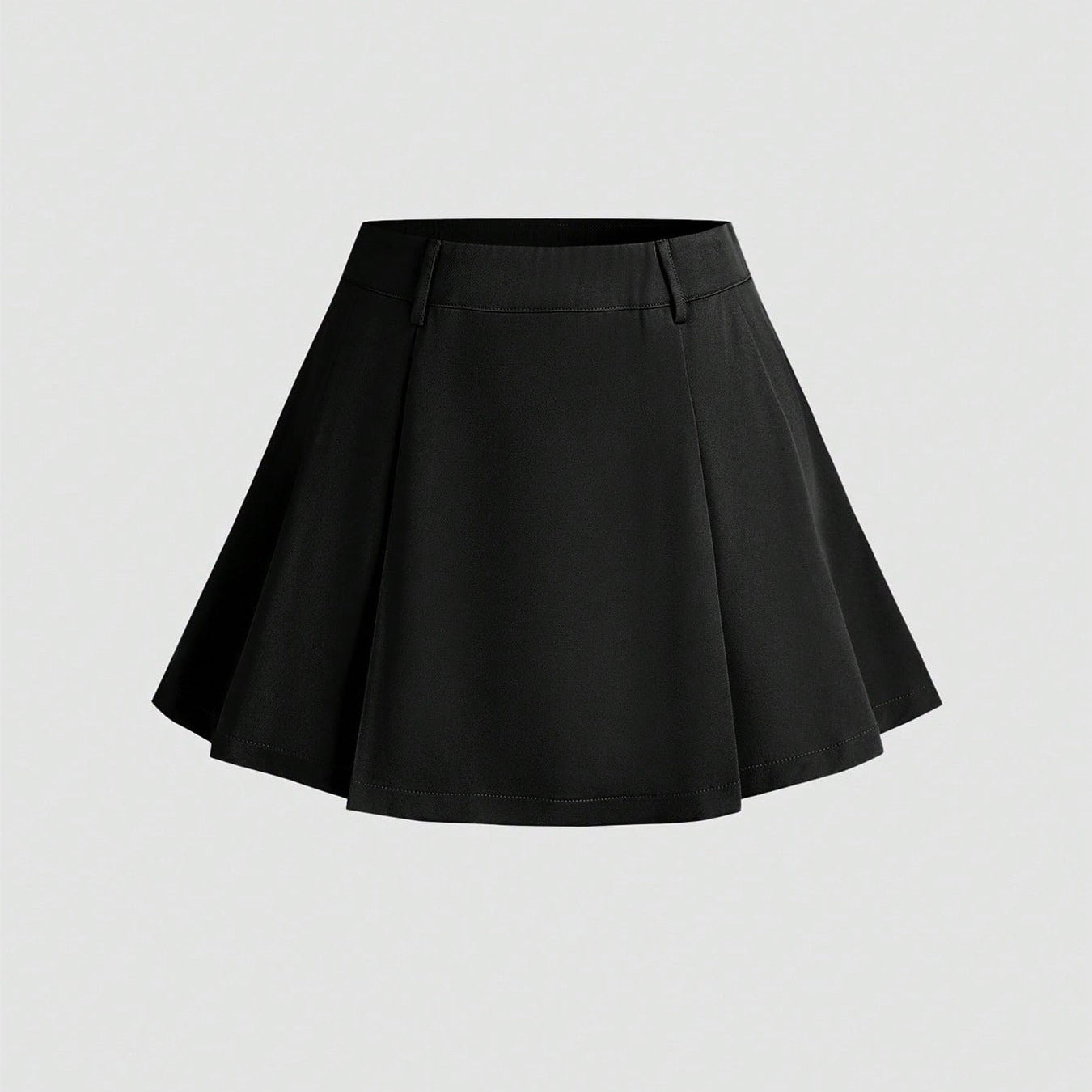 Damen Plissierter Minirock mit angedeutetem Bund R&B