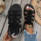 Damen Sportliche Komfort-Sandalen mit verstellbarem Riemen R&B