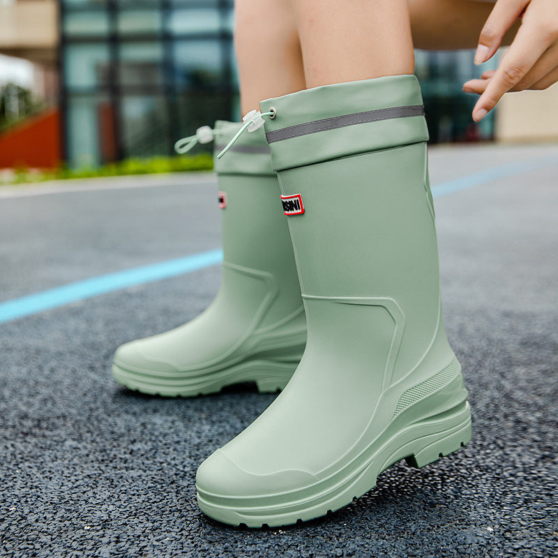 Damen Funktionale Gummistiefel mit verstärktem Knöchelschutz und rutschfester Sohle R&B