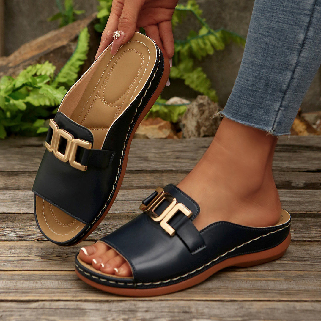 Damen Komfortable Slide Sandalen R&B
