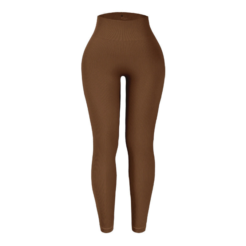 Damen Hochtaillierte Fitness-Leggings mit Struktur R&B