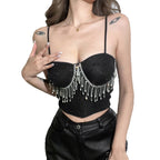 Damen Glamouröses Bustier mit Strassverzierungen R&B