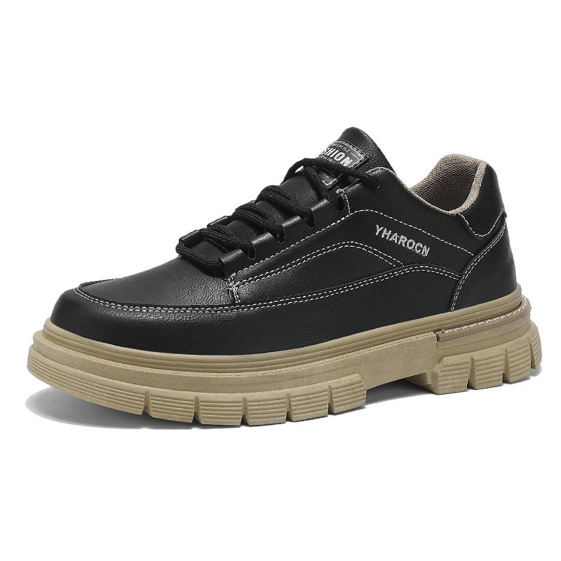 Damen Sportliche Ledersneaker mit dämpfendem Profil und rutschfester Sohle