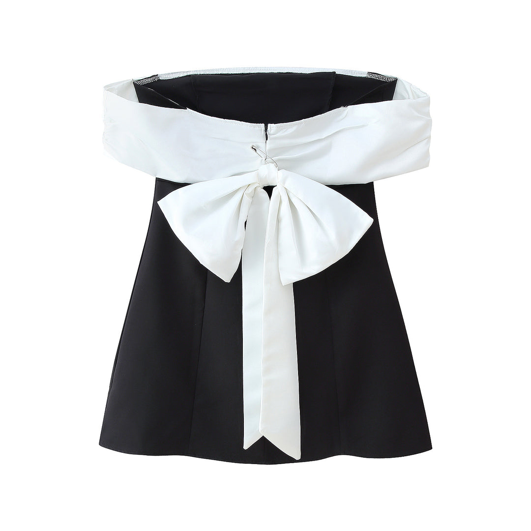 Damen Off-Shoulder Kleid mit elegantem Faltenwurf R&B