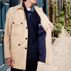 Herren elegante Jacke mit praktischen aufgesetzten Taschen