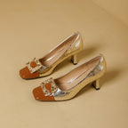 Damen elegante Pumps mit modischem Zierelement
