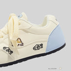 Damen Sportliche Sneakers mit verspielten Tierapplikationen und komfortabler Dämpfung
