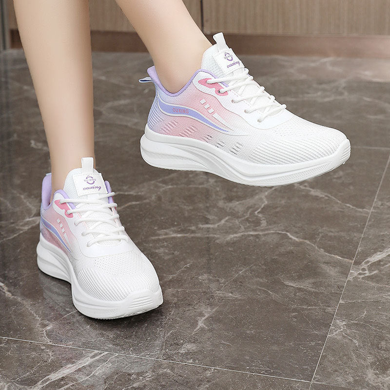 Damen Komfortable Lauf-Sneaker mit atmungsaktivem Mesh-Obermaterial und flexiblem Design R&B