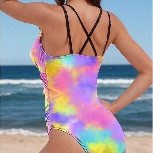 Damen Sportlicher Einteiler mit Farbverlauf R&B