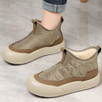 Damen Isolierte und wasserdichte Winterstiefel mit rutschfester Sohle und samtiger Innenschicht R&B