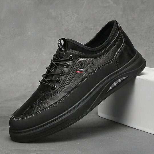 Damen Bequeme und stylische Ledersneaker mit rutschfester Sohle und atmungsaktivem Innenfutter R&B