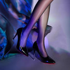 Damen Elegante Pumps mit spitzem Zehenbereich und glänzender Oberfläche R&B