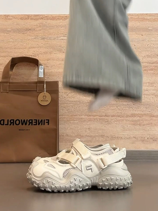 Damen Outdoor-Sneaker mit atmungsaktiver Mesh-Oberfläche und rutschfester Profilsohle R&B